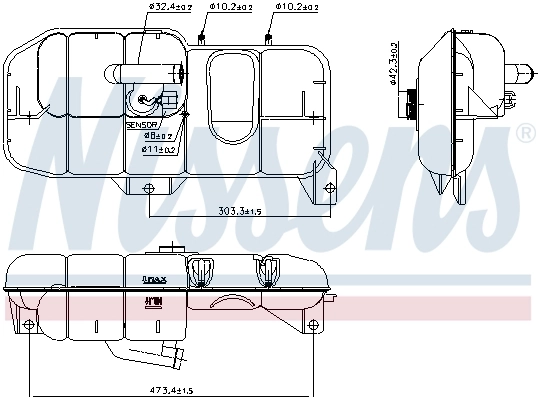 Купити 3979764 Volvo Водяний бачок системи охолодження