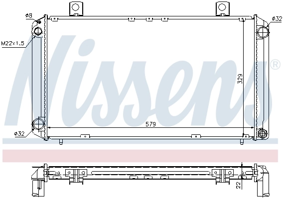 Радіатор 64057A Nissens