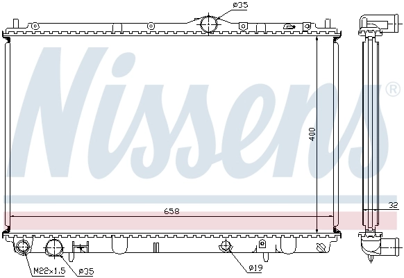 Радіатор 62858A Nissens