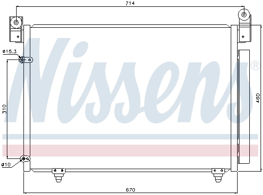 Конденсатор кондиціонера Nissens 94933 ціна, від 74.30 USD