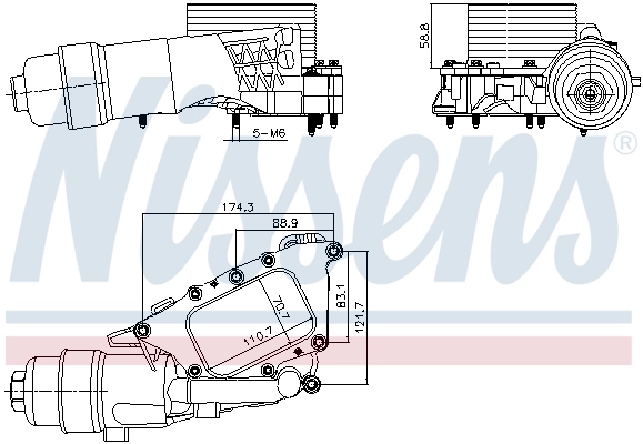 Корпус масляного фільтра Mahle Original CLC331000S ціна, від 77.68 USD