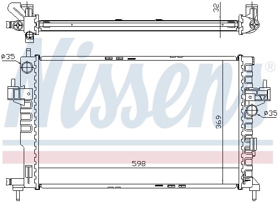 Радіатор 63009A Nissens