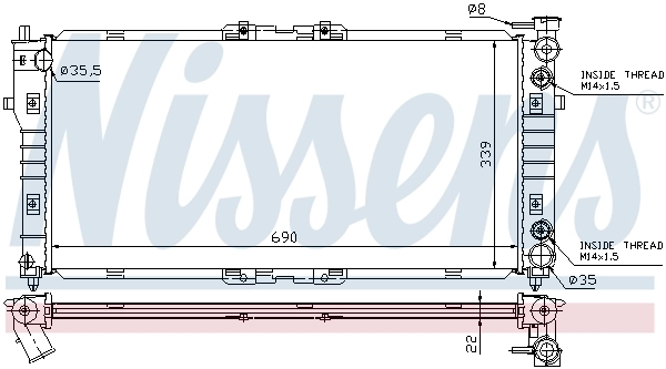 Радіатор охолодження Mazda FPA115200
