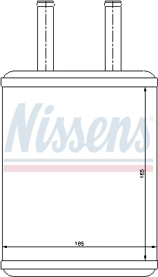 Радіатор обігрівача Nissens 77503