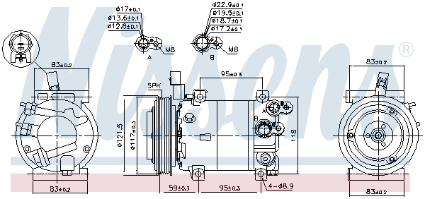 Насос кондиціонера Nissens 890682