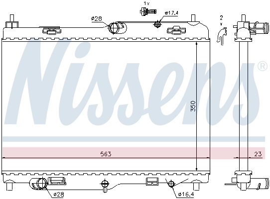 Радіатор охолодження Nissens 69234
