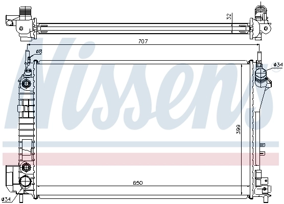 Радіатор 63023A Nissens