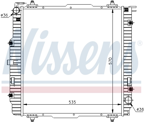 Радіатор охолодження Nissens 62599A