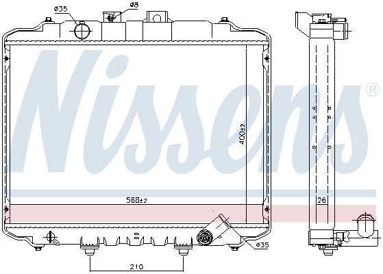 Радіатор 67015 Nissens