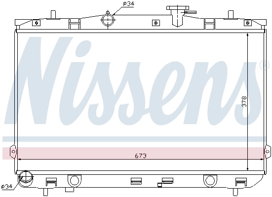 Радіатор охолодження Nissens 67024