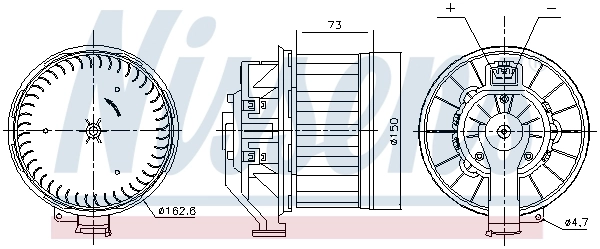 Моторчик пічки Nissens 87803