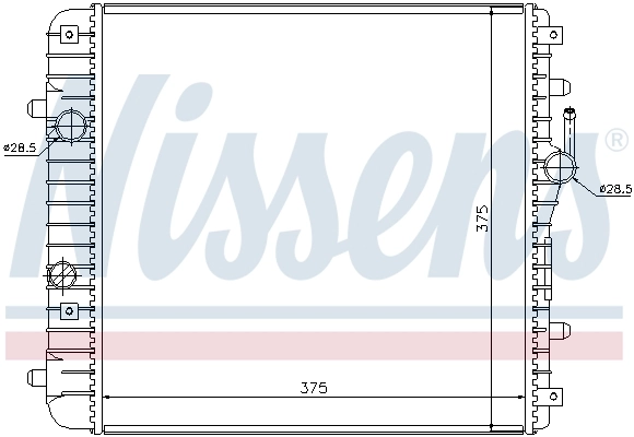 Радіатор 630738 Nissens