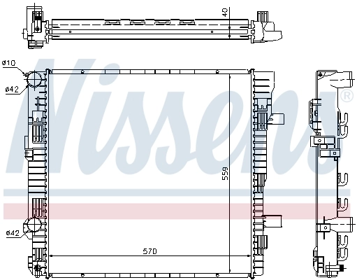 Радіатор 62629A Nissens