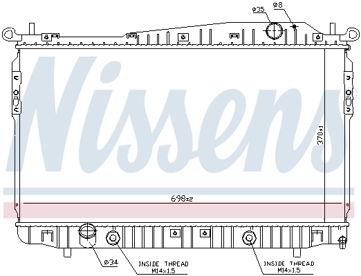 Радіатор 61629 Nissens