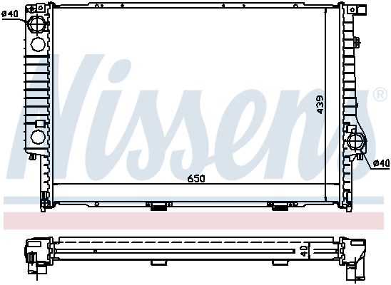 Радіатор 60747A Nissens