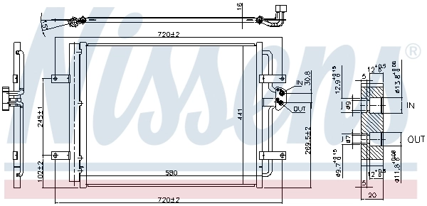 Радіатор охолодження кондиціонера Nissens 940584