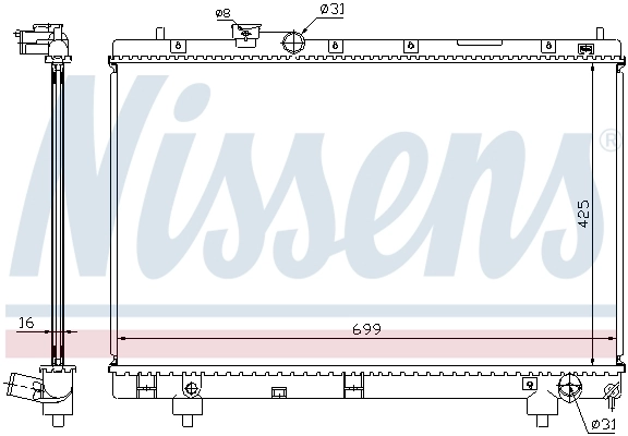 Радіатор 64795A Nissens