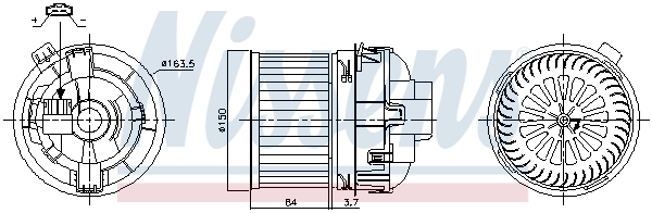 Моторчик пічки Nissens 87468
