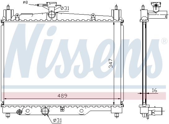 Радіатор 64789A Nissens
