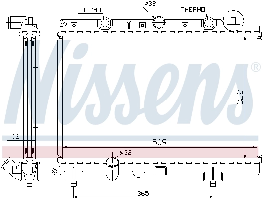 Радіатор охолодження Nissens 64305A