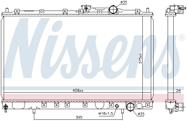 Купити MB660550 Mitsubishi Радіатор двигуна