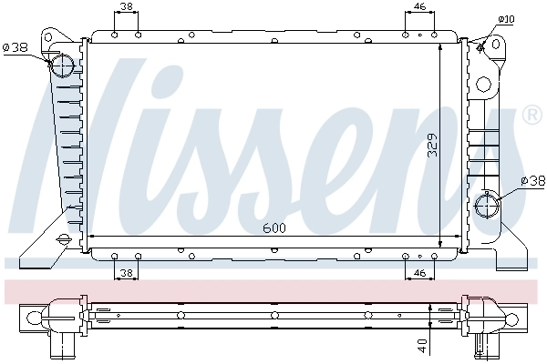 Радіатор 62241A Nissens