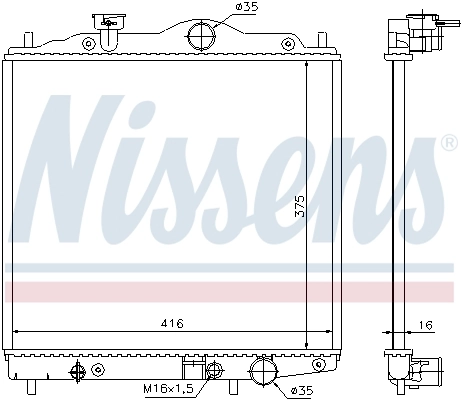 Радіатор основний Mitsubishi MB660540 ціна, від 60.52 USD