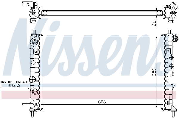 Радіатор 630771 Nissens