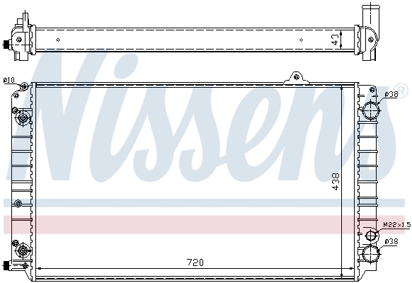 Радіатор охолодження Nissens 60239