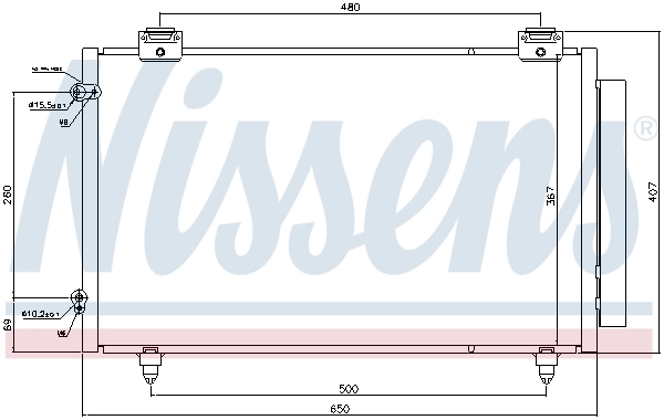 940299 Nissens Конденсатор