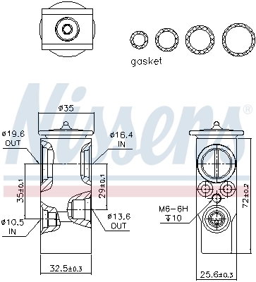 Клапан TRV, кондиціонера General Motors 1618057 ціна, від 18.24 USD