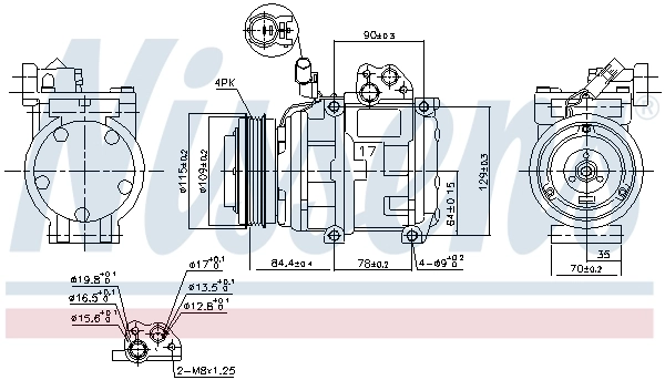 Насос кондиціонера Nissens 890282
