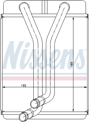 Радіатор обігрівача Nissens 77501