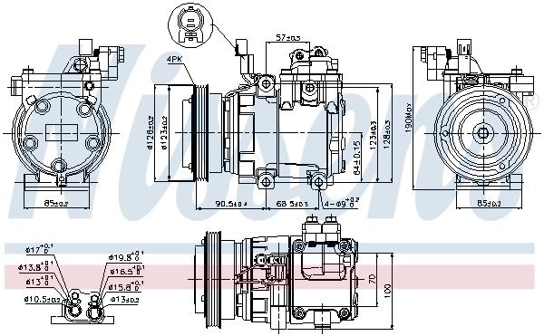 89286 Nissens Компресор холодоагенту