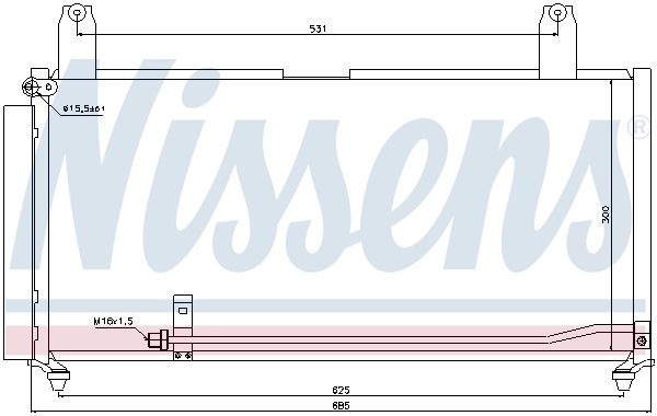 Радіатор охолодження кондиціонера Nissens 940080
