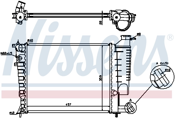 Радіатор охолодження Nissens 613671