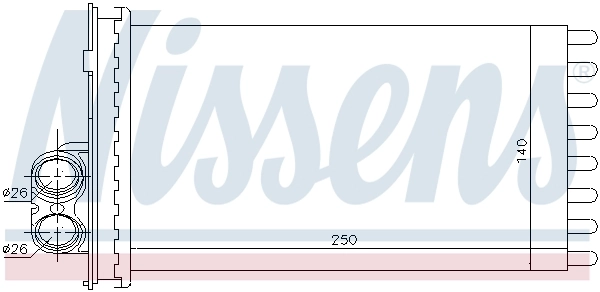 Радіатор обігрівача Nissens 71154
