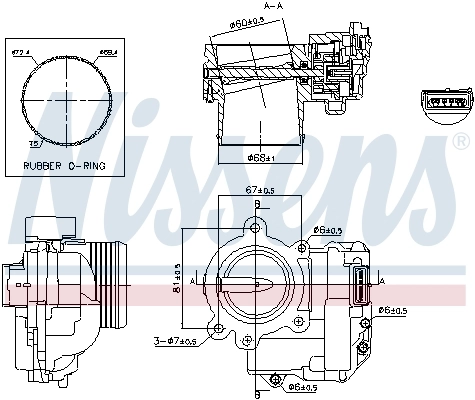Купити 9513208 Volvo Дросільна заслінка