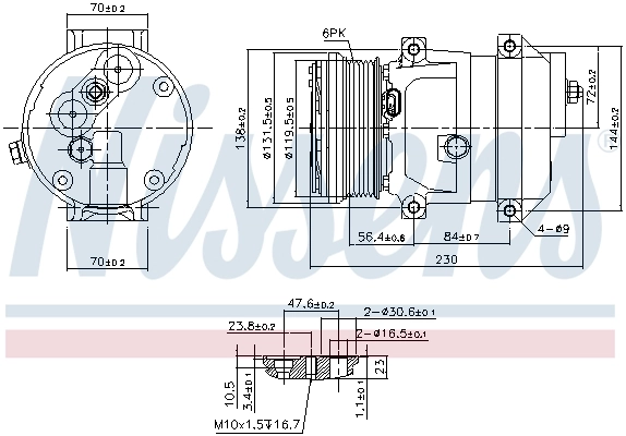 Насос кондиціонера Nissens 890050