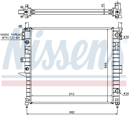 Радіатор 62787A Nissens