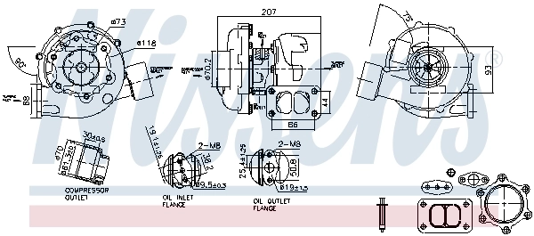 Турбокомпресор Mercedes A0030965599