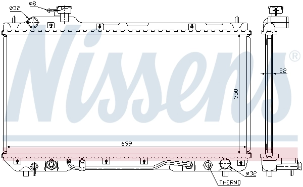 Радіатор 64630A Nissens