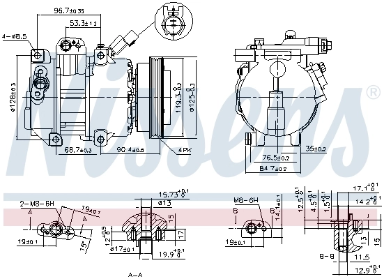 Насос кондиціонера Nissens 890376
