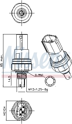 Клапан тиску кондиціонера Nissens 301080