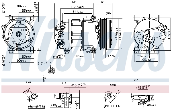 Насос кондиціонера Nissens 890211
