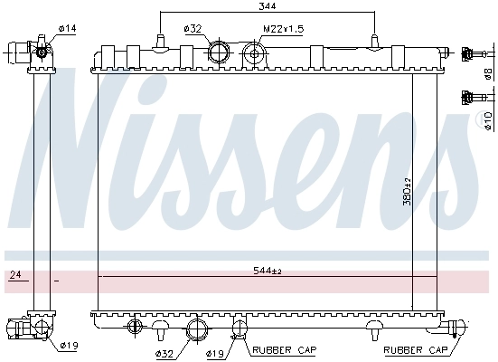 Радіатор охолодження Nissens 63502