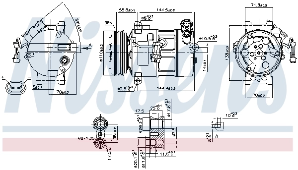 89310 Nissens Компресор холодоагенту