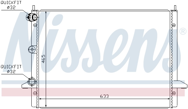 Радіатор охолодження Nissens 67303