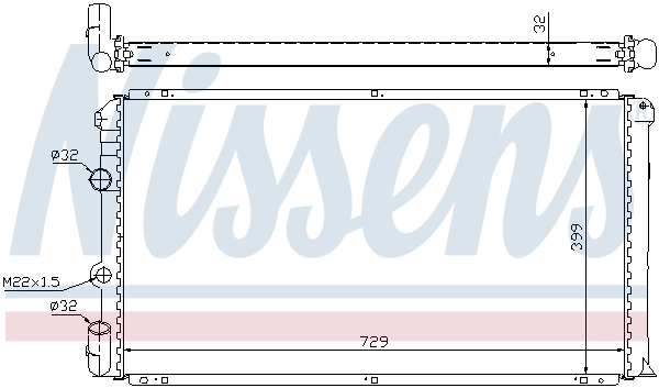Радіатор 63936A Nissens