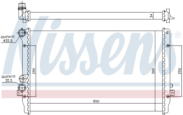 Радіатор 65012 Nissens